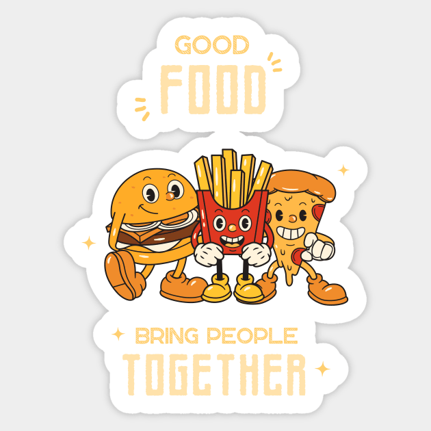 Vintage Instagram Story - Good Food bring people together Sticker by hstewartcrook